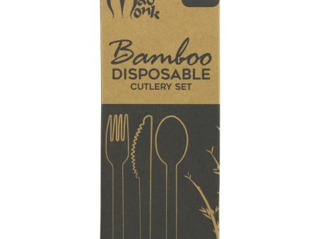 Mad Monk | Bamboo Cutlery Set - 24 Pieces | 1 set Hot on Sale