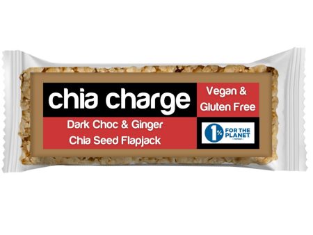 Chia Charge | Vegan Dark Choc Ginger & Chia Flapjack | 30g Online