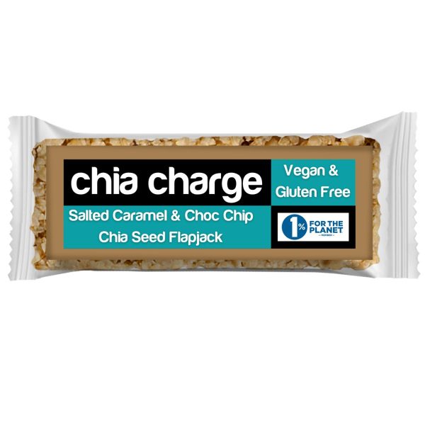 Chia Charge | Vegan Salt Caramel Choc & Chia Flapjack | 30g Online Sale