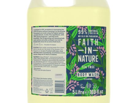 Faith In Nature | Body Wash - Tea Tree | 5L Supply