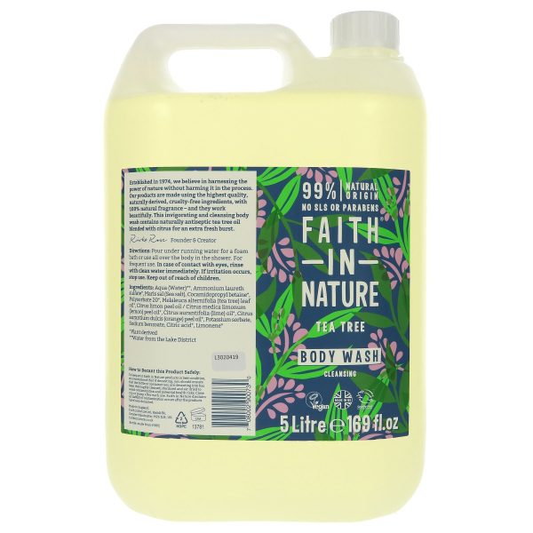 Faith In Nature | Body Wash - Tea Tree | 5L Supply