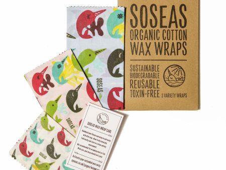 Wax Wrap | Waxed Organic Cotton Food Wraps | 3pack Online now