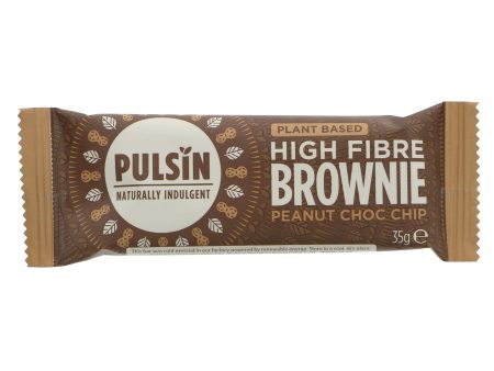 Pulsin | Peanut Choc Chip Raw Brownie | 35G For Sale