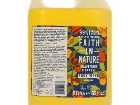 Faith In Nature | Body Wash-grapefruit & Orange | 5L For Discount