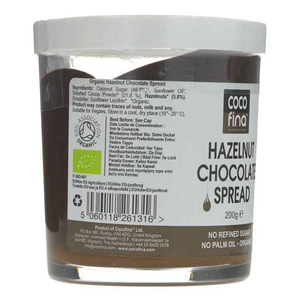 Cocofina | Hazelnut Chocolate Spread -Org | 200g For Discount