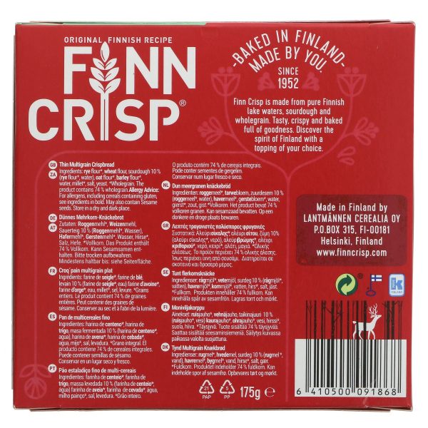 Finn Crisp | Multigrain | 175g Supply