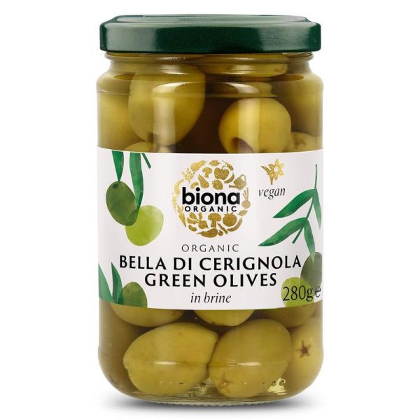 Biona | Italian Pitted Green Olives | 280g Online