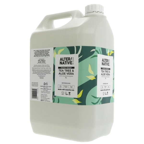 Alter Native | Hand Wash - Tea Tree & Aloe - Refreshing with lemongrass | 5l Online Hot Sale