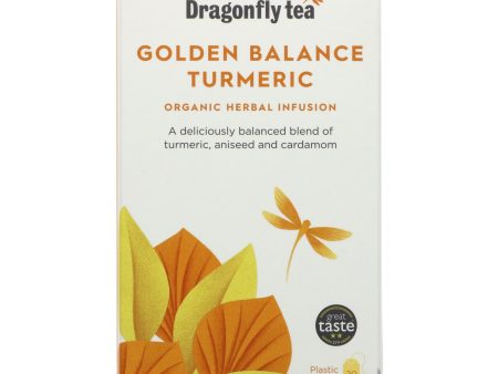 Dragonfly Tea | Golden Balance Turmeric Tea - Turmeric, Aniseed, Cardamom | 20 bags Fashion