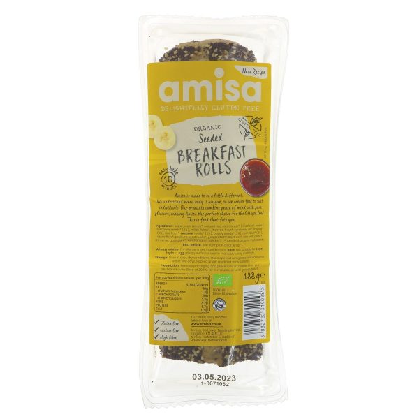 Amisa | Seeded Breakfast Rolls | 188g Discount