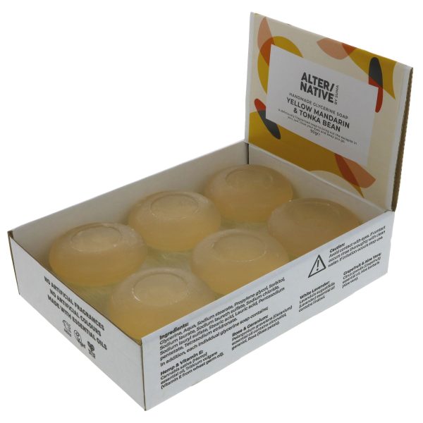 Alter Native | Glycerine Soap - Mandarin - With tonka bean   round bar | 90g Hot on Sale