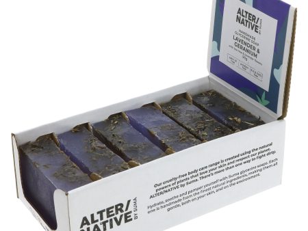 Alter Native | Glycerine Soap - Lavender & Geranium - Relaxing-with lavender flowers | 90g Online Sale