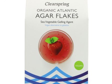 Clearspring | Agar Agar Flakes Gelling Agent - Atlantic agar agar. Organic | 30g Supply