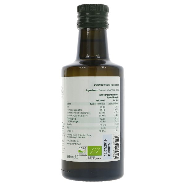 Granovita | Flax Oil - Organic | 260ML on Sale