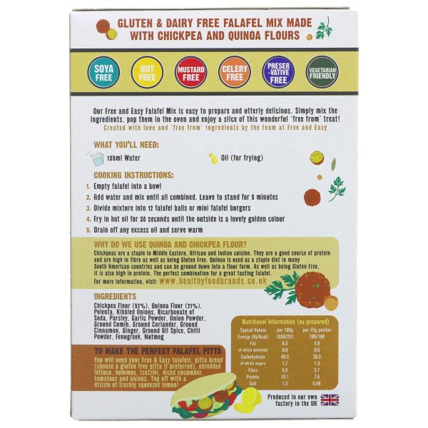 Free & Easy | Falafel Mix - Gluten & Dairy Free | 195g Fashion