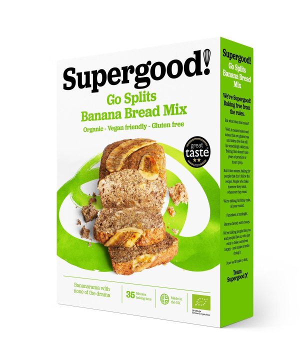 Supergood! Bakery | Go Splits! Banana Bread Mix | 250g Fashion