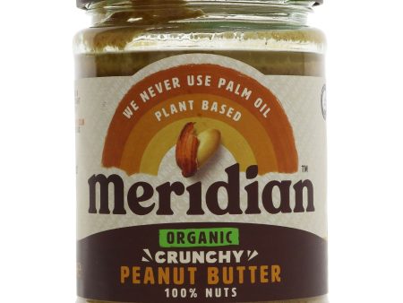 Meridian | Peanut Butter Crunchy Organic | 470g For Sale