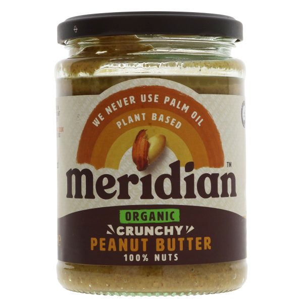 Meridian | Peanut Butter Crunchy Organic | 470g For Sale