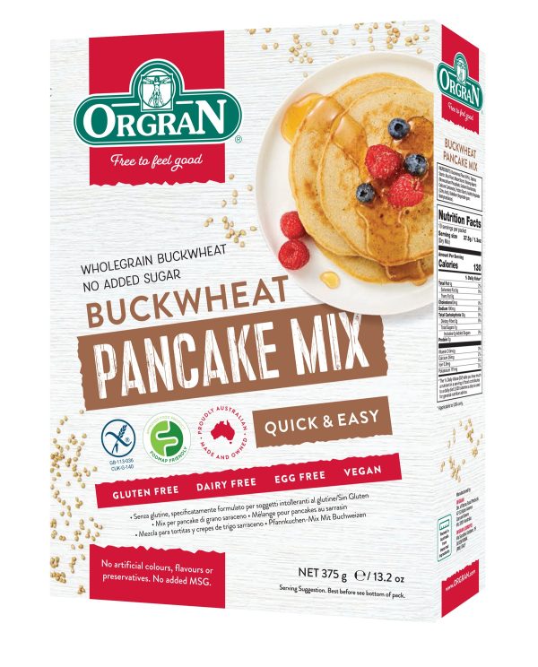 Orgran | Buckwheat Pancake Mix | 375g Supply