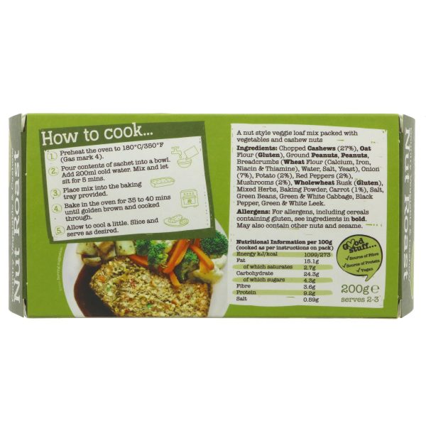 Artisan Grains | Nut Roast - Country Veg Cashew | 200g For Sale