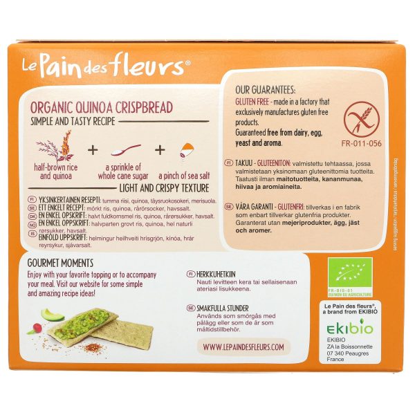 Le Pain Des Fleurs | Quinoa Crispbread | 150g For Sale