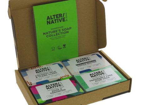 Alter Native | Gift Set - Nature s - 4 Bars - Facial Coconut   Rose   Aloe Vera | set For Cheap