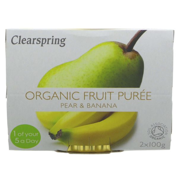 Clearspring | Pear & Banana Puree - Org | 2x100g Hot on Sale