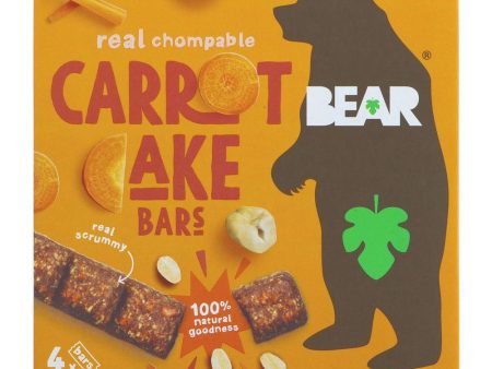 Bear | Carrot Cake Bars - Multipack - contains cashew nuts | 4 x 27g Fashion