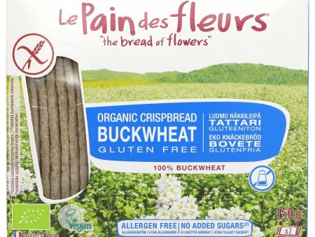 Le Pain Des Fleurs | Buckwheat Crispbread no Salt | 150g Online Hot Sale