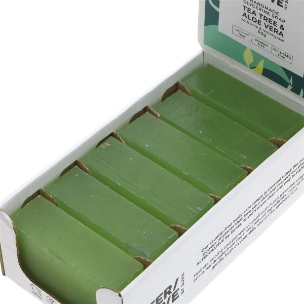 Alter Native | Glycerine Soap - Tea Tree & Aloe - Refreshing - with lemongrass | 90g Online now