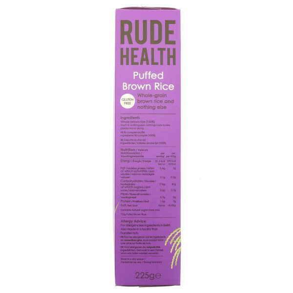 Rude Health | Puffed Brown Rice | 225g Online now