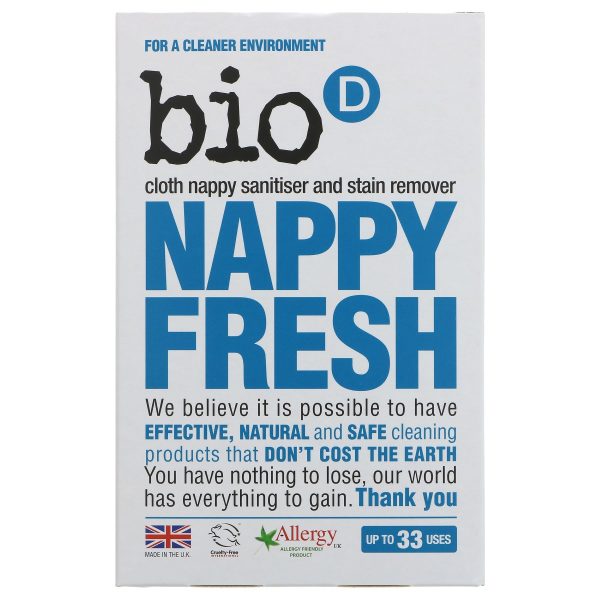 Bio D | Nappy Fresh - Santiser & Stain Remover | 500g Supply