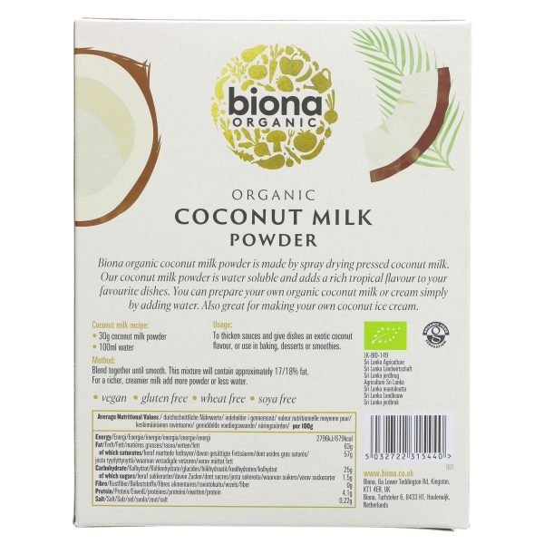 Biona | Coconut Milk Powder | 150g Cheap