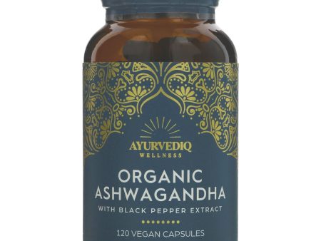 Ayurvediq Wellness | Organic Ashwagandha | 120 capsules For Discount