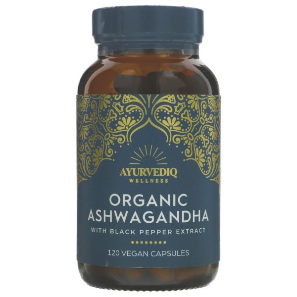 Ayurvediq Wellness | Organic Ashwagandha | 120 capsules For Discount