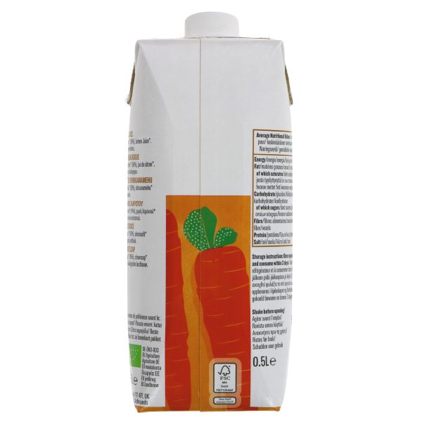 Biona | Carrot Juice - Pressed | 500ml Hot on Sale