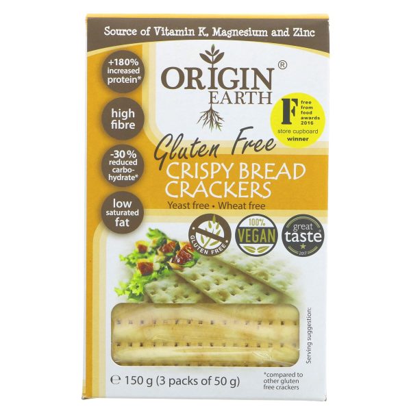 Origin Earth | Gluten Free Crackers | 150g For Discount