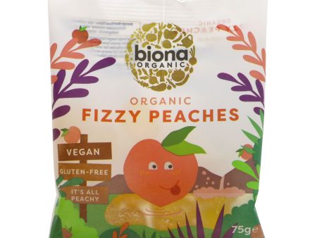 Biona | Organic Fizzy Peaches | 75g For Cheap