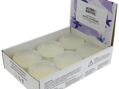 Alter Native | Glycerine Soap - White Lavender - Round soap bar | 90g For Sale