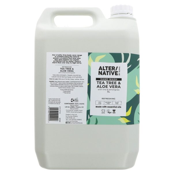 Alter Native | Hand Wash - Tea Tree & Aloe - Refreshing with lemongrass | 5l Online Hot Sale