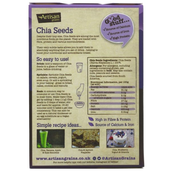 Artisan Grains | Chia Seeds | 125g Fashion