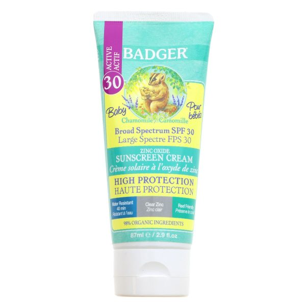 Badger Balm | Clear Baby Sunscreen SPF30 - Broad spectrum | 87ml For Cheap