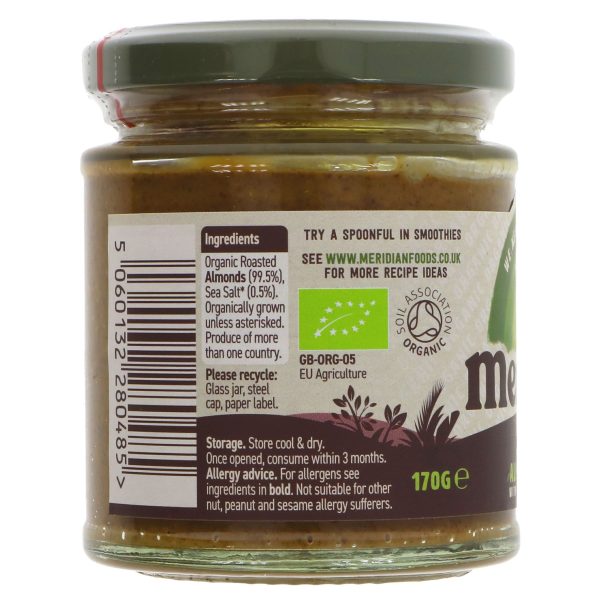 Meridian | Almond Butter Smooth + Salt | 170G Supply