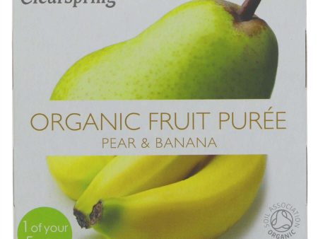 Clearspring | Pear & Banana Puree - Org | 2x100g Hot on Sale