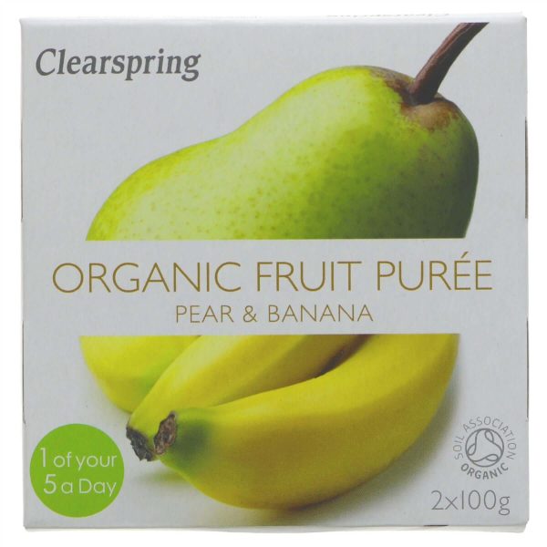 Clearspring | Pear & Banana Puree - Org | 2x100g Hot on Sale