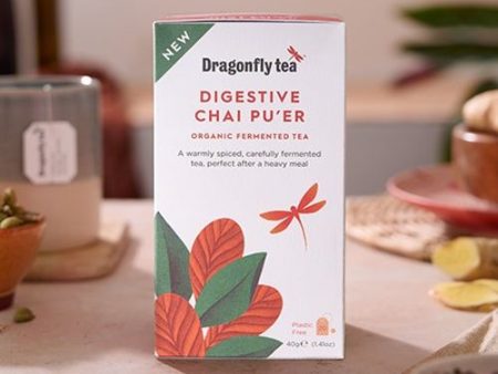 Dragonfly Tea | Chai Pu er Digestive Tea | 20 bags Online now