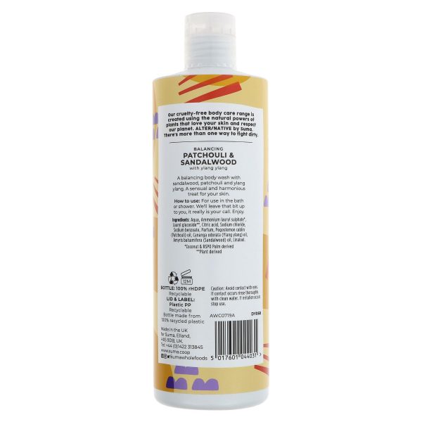 Alter Native | Body Wash - Patchouli - Balancing with ylang ylang | 400ml For Sale