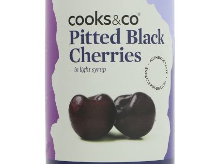 Cooks & Co | Pitted Black Cherries - In Light Syrup | 425g Online now