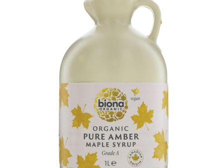 Biona | Pure Maple Syrup Amber Grade A | 1l Online Hot Sale