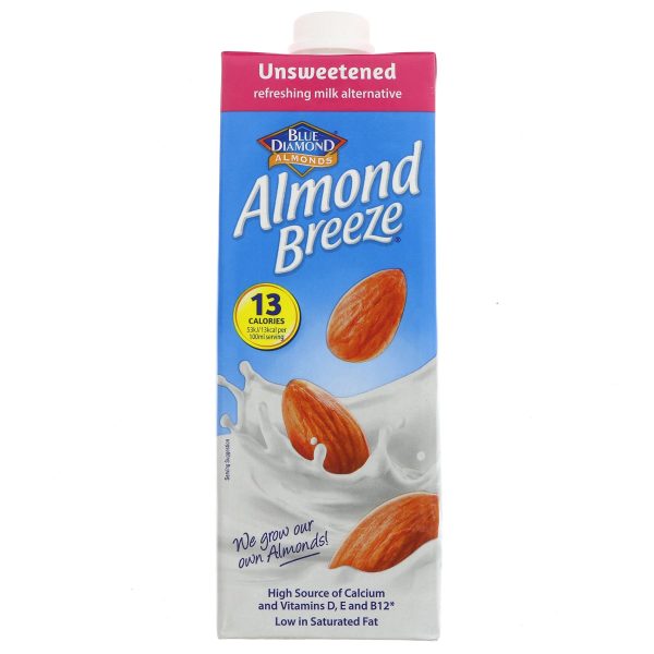 Blue Diamond | Almond Breeze - Unsweetened | 1l For Sale